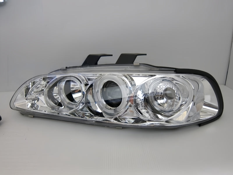 Clear LED Projector Angle Eyes Head Light Fit For Honda Civic EG SI SIR VTI 1991-1995