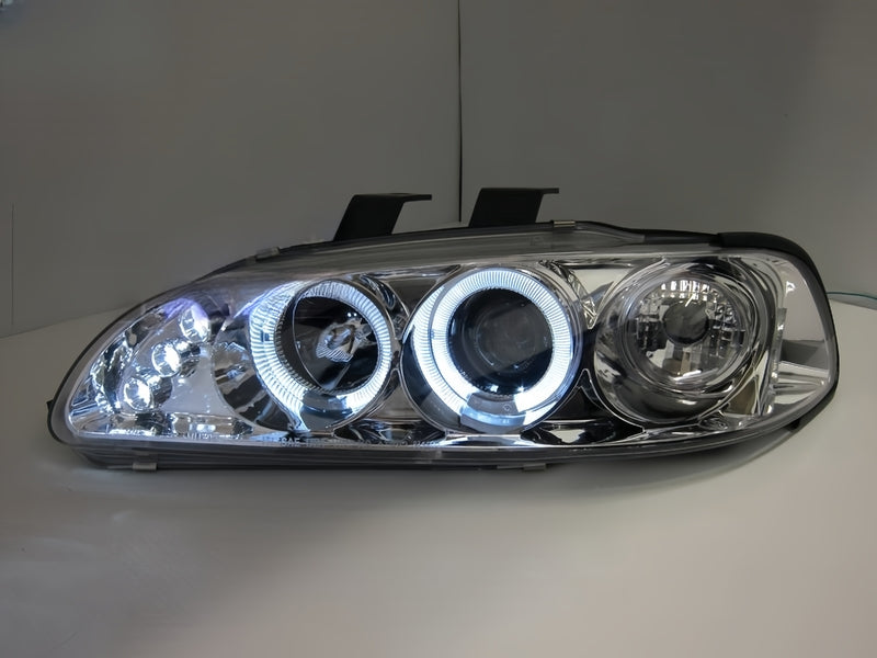 Clear LED Projector Angle Eyes Head Light Fit For Honda Civic EG SI SIR VTI 1991-1995