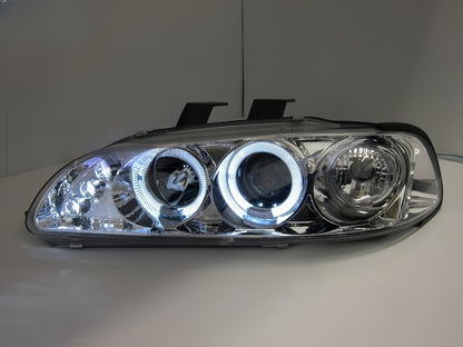 Clear LED Projector Angle Eyes Head Light Fit For Honda Civic EG SI SIR VTI 1991-1995