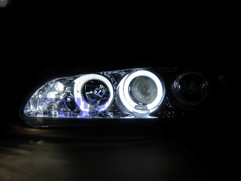 Clear LED Projector Angle Eyes Head Light Fit For Honda Civic EG SI SIR VTI 1991-1995