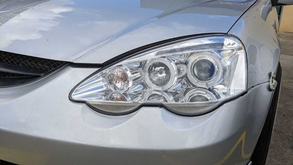 Clear LED Angel-Eyes Projector Headlights Fit For Honda Integra DC5 Type S Type R 2001-2003