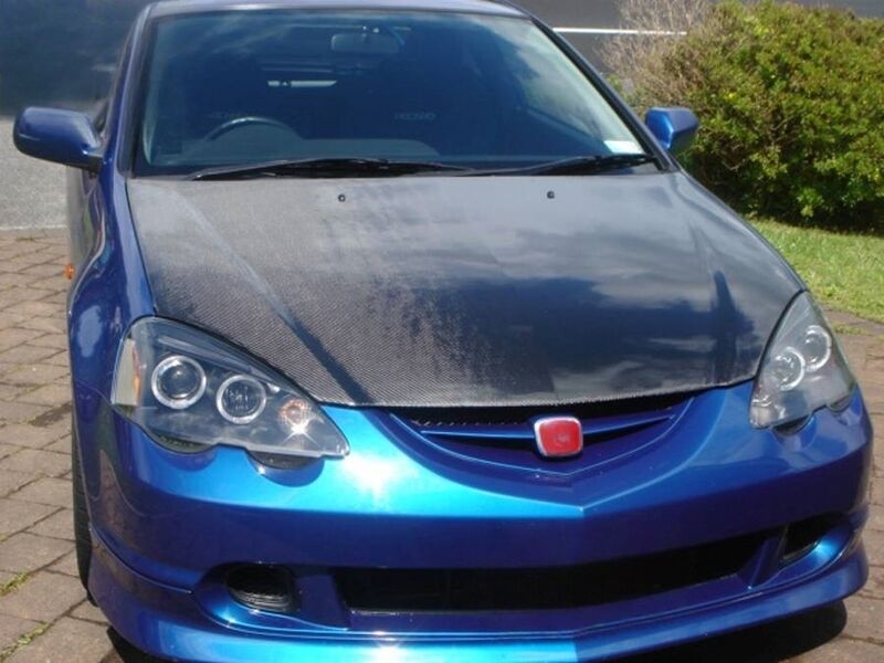Black Dual Halo LED Projector Headlights Fit For Honda Integra Type S Type R 2001-2003