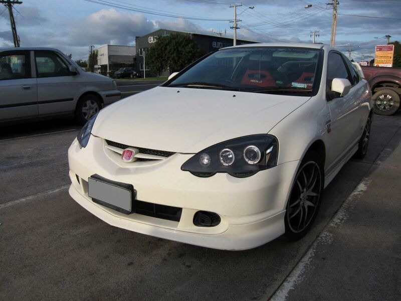 Black LED Angel-Eyes Projector Headlights Fit For Honda Integra DC5 Type S Type R 2001-2003