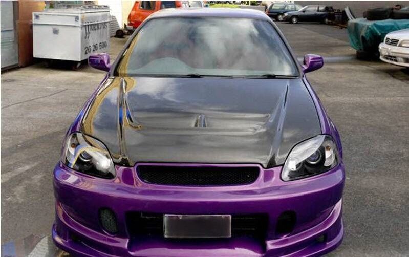 Black CCFL Angle Eye Projector Headlights Fit For Honda CIVIC EK VTIR VTIS 1999-2000