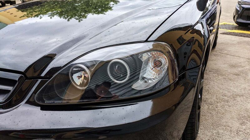 Black CCFL Angle Eye Projector Headlights Fit For Honda CIVIC EK VTIR VTIS 1999-2000