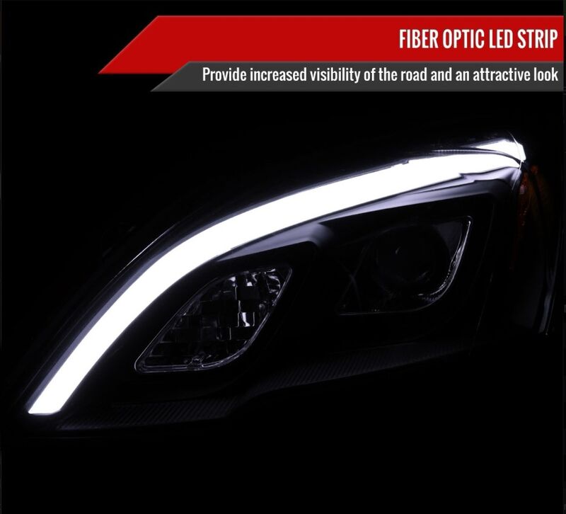 3D LED DRL Looks Projector Headlights Fit For Honda CR-V CRV 2007-2012