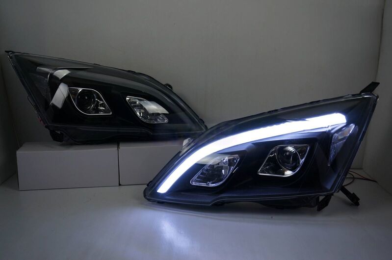 3D LED DRL Looks Projector Headlights Fit For Honda CR-V CRV 2007-2012