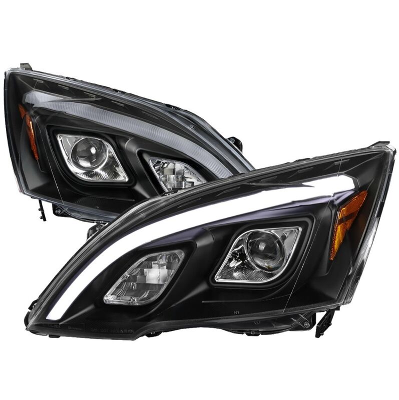 3D LED DRL Looks Projector Headlights Fit For Honda CR-V CRV 2007-2012