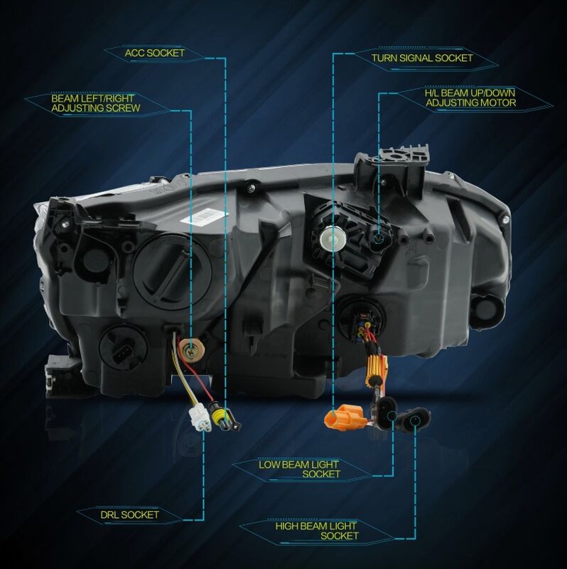 Full LED Projector Headlights Sequential DRL Fit For Honda Civic Type R FK7 FK8 2016-2021