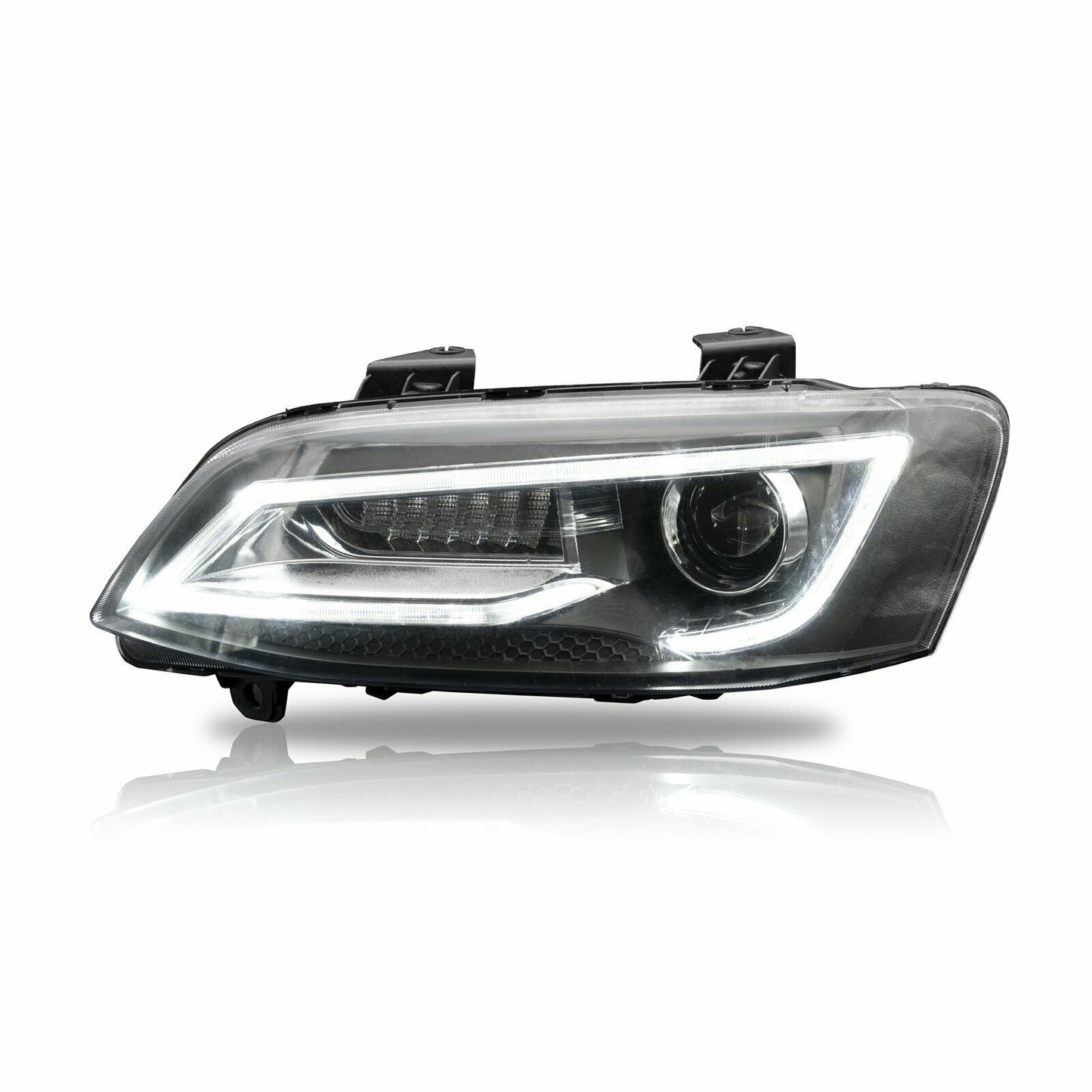 LED Headlights Sequential Blinker Fit For Holden VE Commodore Series 1 & 2 With HID Xenon Globes