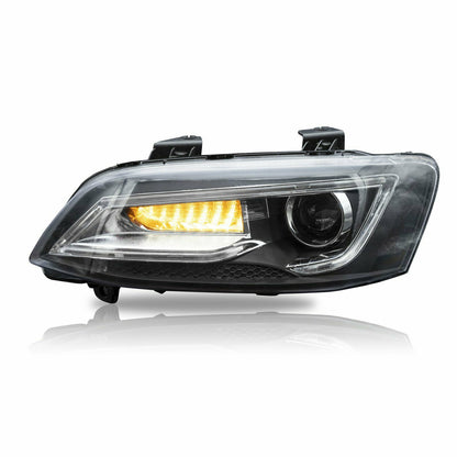 LED Headlights Sequential Blinker Fit For Holden VE Commodore Series 1&2 With HID Xenon Globes