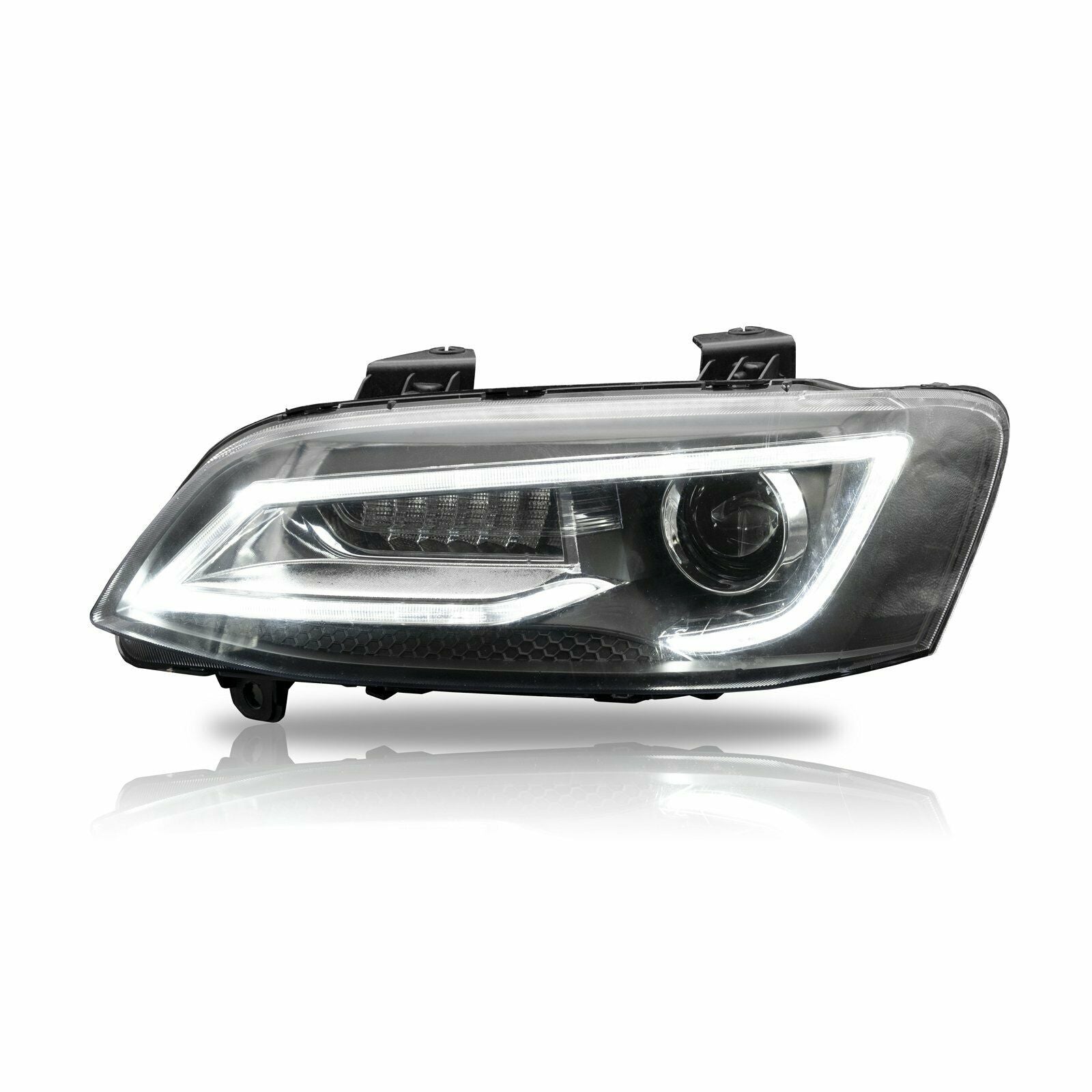 LED Headlights Sequential Blinker Fit For Holden VE Commodore Series 1&2 With HID Xenon Globes