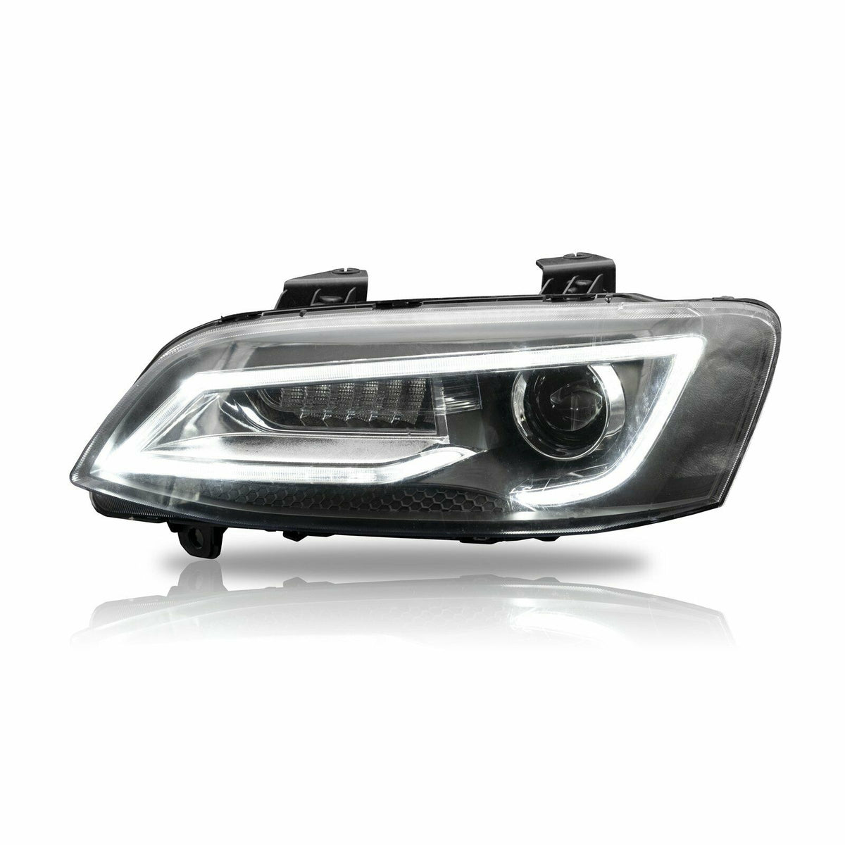 LED Headlights Sequential Blinker Fit For Holden VE Commodore Series 1&2 With HID Xenon Globes