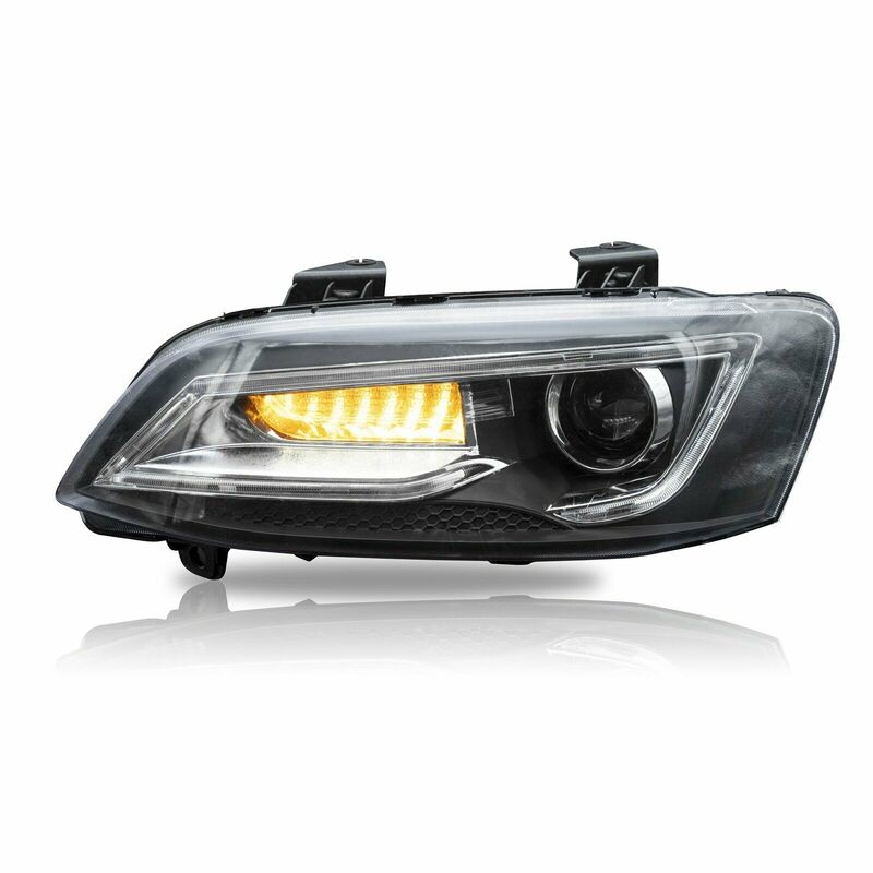 LED Headlights Sequential Blinker Fit For Holden VE Commodore Series 1 & 2 Without Globe