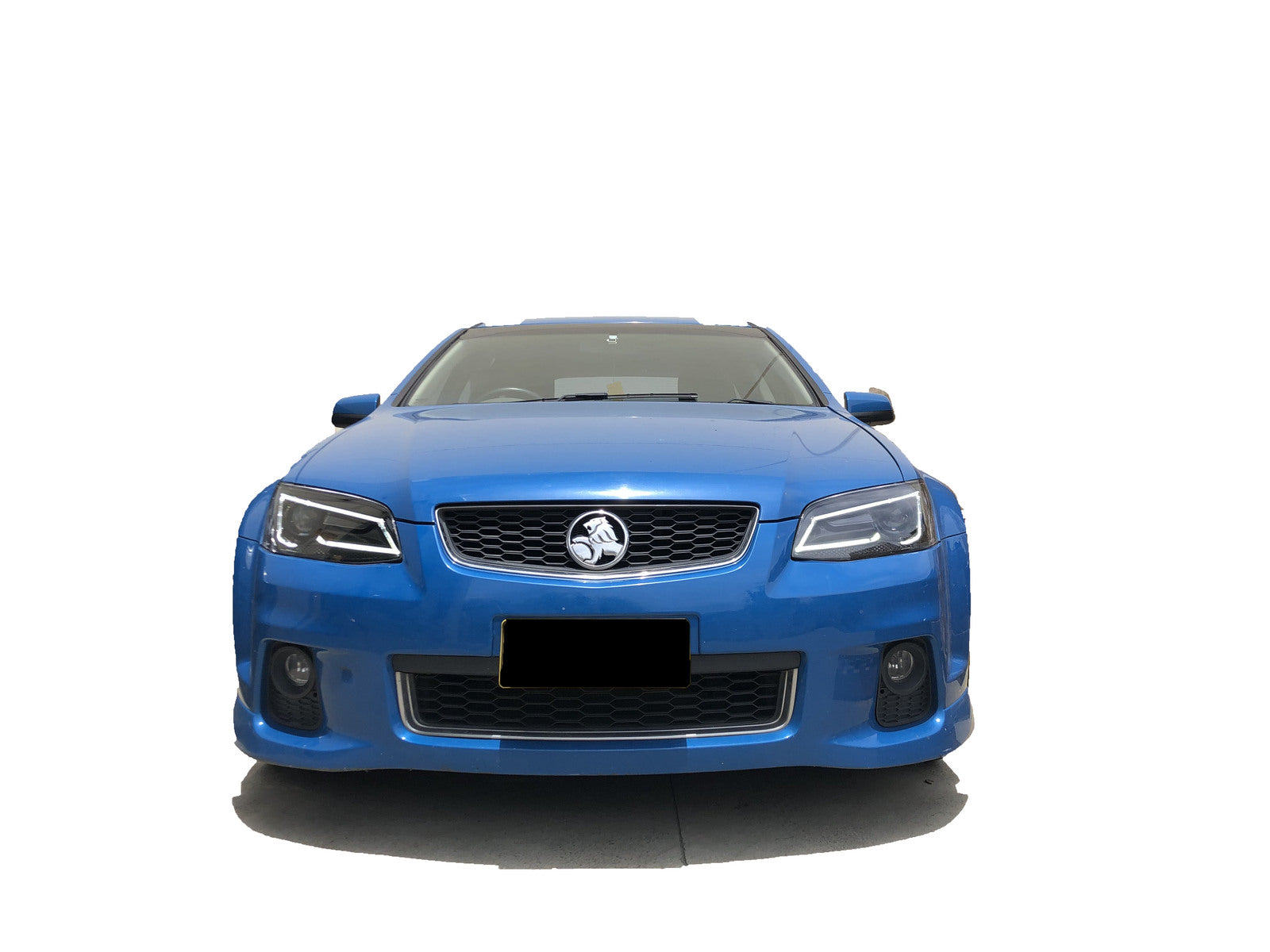 Black LED Headlights Sequential Blinker Fit For Holden VE Commodore Series 1 & 2 Without Globe