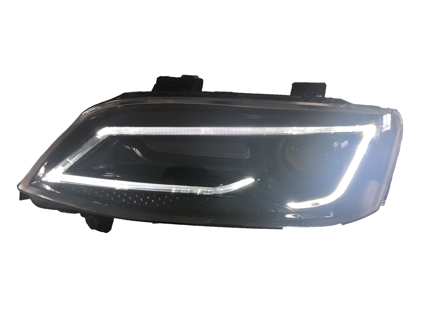 Black LED Headlights Sequential Blinker Fit For Holden VE Commodore Series 1 & 2 Without Globe