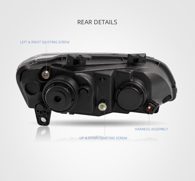 Black LED Headlights Sequential Blinker Fit For Holden VE Commodore Series 1 & 2 Without Globe