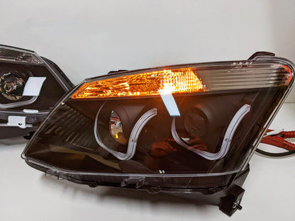 Back LED DRL Projector Headlights Fit For Isuzu D-MAX DMAX UTE 2012-2016