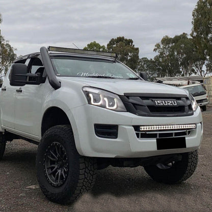 Back LED DRL Projector Headlights Fit For Isuzu D-MAX DMAX UTE 2012-2016