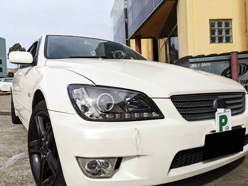 Black CCFL DRL Projector Headlights Fit For Lexus IS200 IS300 Toyota Altezza 1999-2005