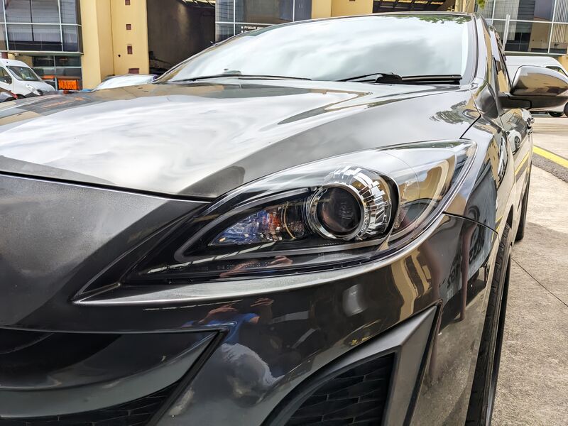 Black 3D DRL LED Projector Headlights Fit For Mazda 3 MPS 2009-2013