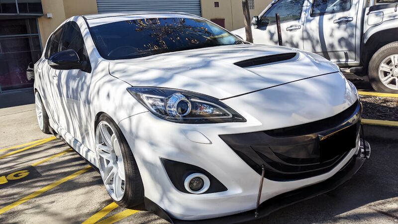 Black 3D DRL LED Projector Headlights Fit For Mazda 3 MPS 2009-2013