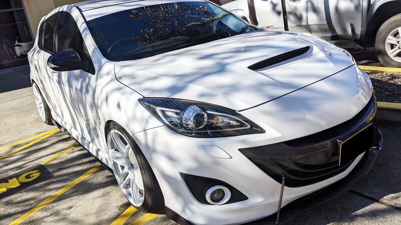 Black 3D DRL LED Projector Headlights Fit For Mazda 3 MPS 2009-2013