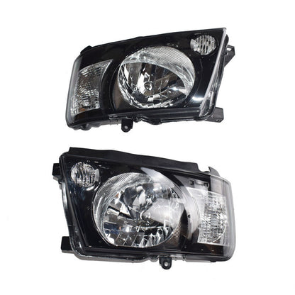 Black Smoked Pair Headlights Fit For Nissan Patrol GU Series GU4 Y61 10/2004-2016