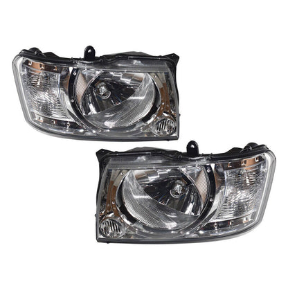 Pair Head light Lamp Fit For Nissan Patrol Wagon GU Y61 2004-2016