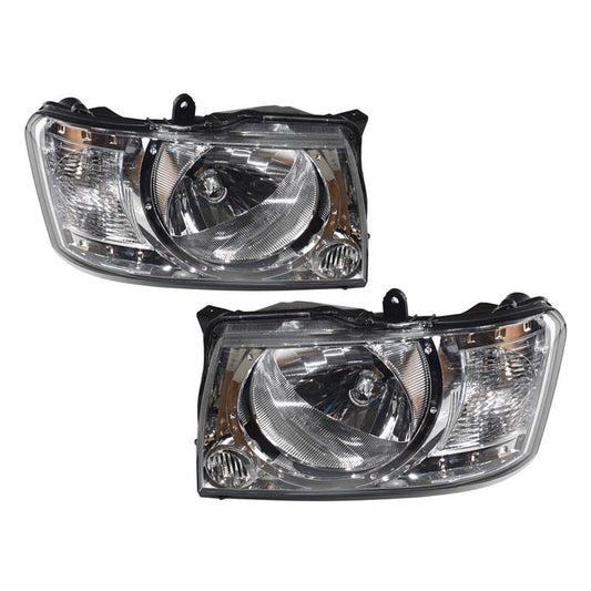 Pair Head light Lamp Fit For Nissan Patrol Wagon GU Y61 2004-2016