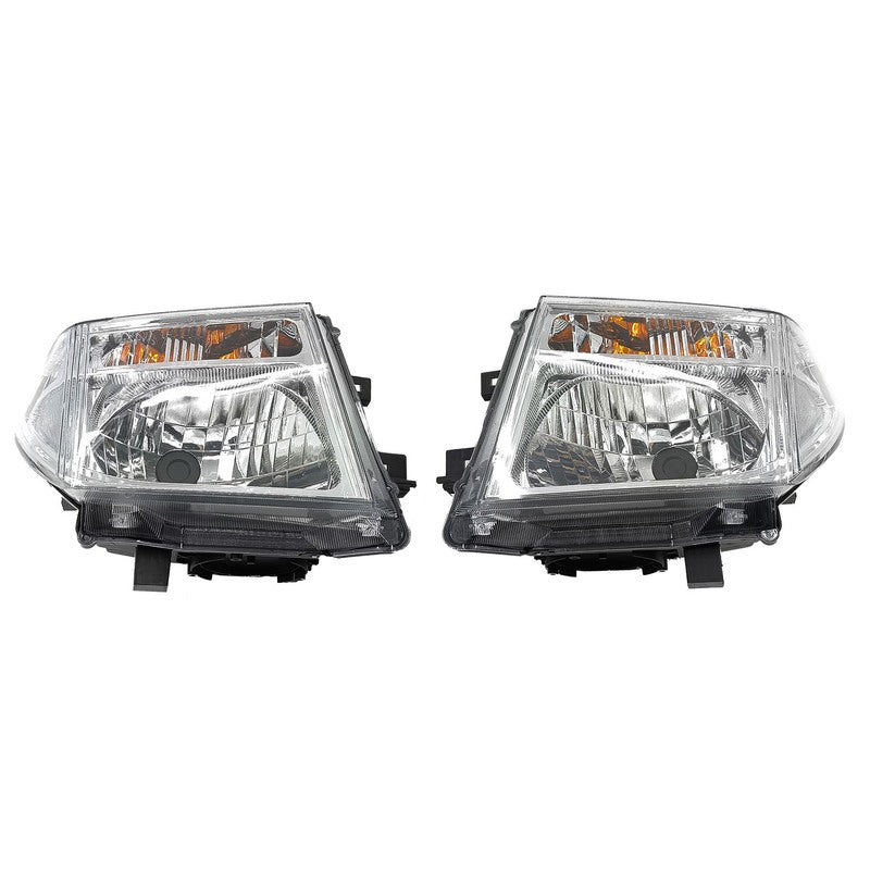Pair Head Light Lamp Fit For Nissan Navara D40 D40T MNT Thai Built 2008-2014