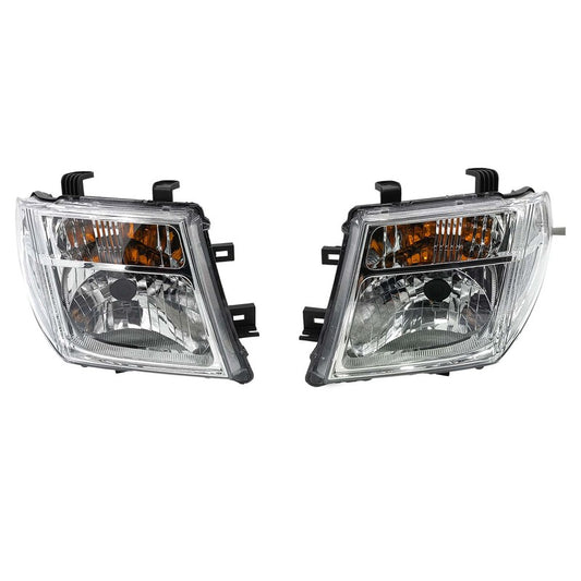 Pair Head Light Lamp Fit For Nissan Navara D40 D40T MNT Thai Built 2008-2014