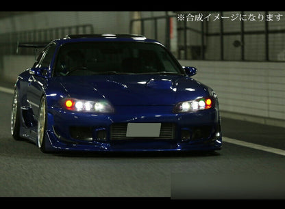 COPLUS Dual LED Projector Head Lights LED Indicators Fit For Nissan 200SX S15 Silvia 1999-2002