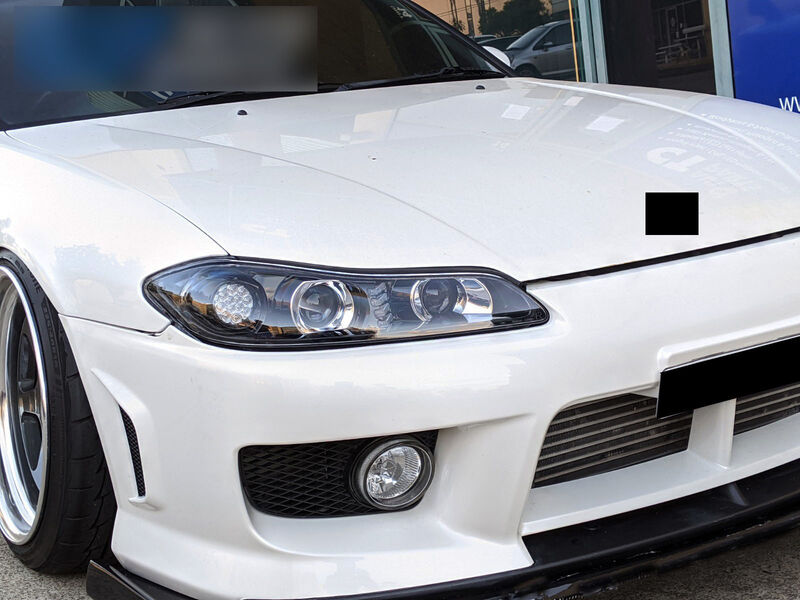 COPLUS Dual LED Projector Head Lights With LED Indicators Fit For Nissan 200SX S15 Silvia 1999-2002