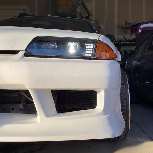 COPLUS 78 Works Dual LED Projector Headlights Fit For Nissan Skyline R32 GTR GTST RB26 1989-1994