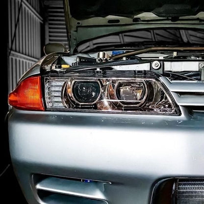COPLUS 78 Works Dual LED Projector Headlights Fit For Nissan Skyline R32 GTR GTST RB26 1989-1994