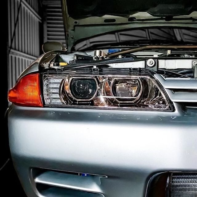 COPLUS 78 Works Dual LED Projector Headlights Fit For Nissan Skyline R32 GTR GTST RB26 1989-1994
