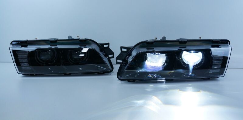 COPLUS 78 Works Dual LED Projector Headlights Fit For Nissan Skyline R32 GTR GTST RB26 1989-1994
