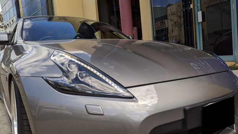 COPLUS Triple LED Projector Headlights with Sequential Indicators Fit For Nissan 370Z Z34 2008-2021