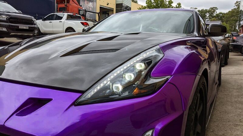 COPLUS Triple LED Projector Headlights with Sequential Indicators Fit For Nissan 370Z Z34 2008-2021