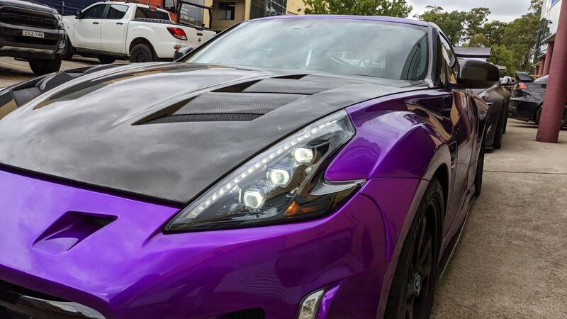 COPLUS Triple LED Projector Headlights with Sequential Indicators Fit For Nissan 370Z Z34 2008-2021
