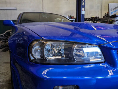 BNR34 GTR R34 OE Style Headlights Fit For Nissan Skyline R34 GTT GTR 1998-2001