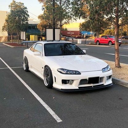 Black LED 3D DRL Projector Headlights & LED Indicators Fit For Nissan S15 200sx Silvia 1999-2002