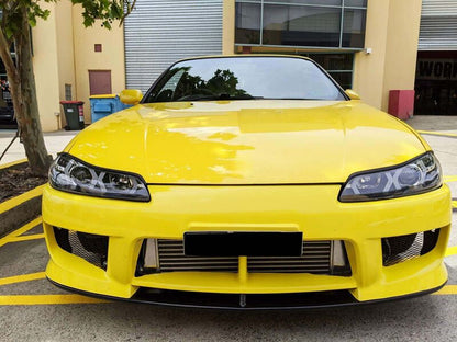 Black LED 3D DRL Projector Headlights & LED Indicators Fit For Nissan S15 200sx Silvia 1999-2002