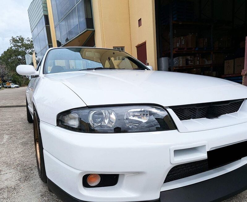 JDM Black OE Projector Headlights Fit For Nissan Skyline R33 GTR GTS25 GTS Series 1&3