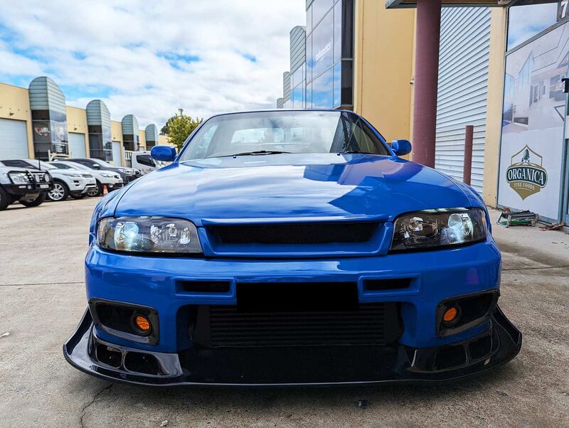 JDM Black OE Projector Headlights Fit For Nissan Skyline R33 GTR GTS25 GTS Series 1&3
