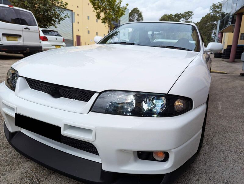 JDM Black OE Projector Headlights Fit For Nissan Skyline R33 GTR GTS25 GTS Series 1&3