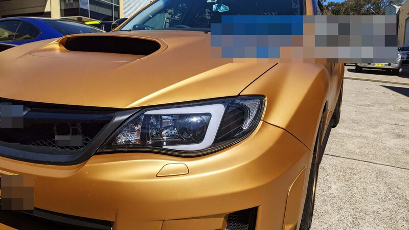 V2 LED 3D DRL Projector Sequential Headlights Fit For Subaru Impreza WRX G3 HID Type 2008-2013