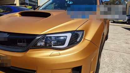 V2 LED 3D DRL Projector Sequential Headlights Fit For Subaru Impreza WRX G3 HID Type 2008-2013