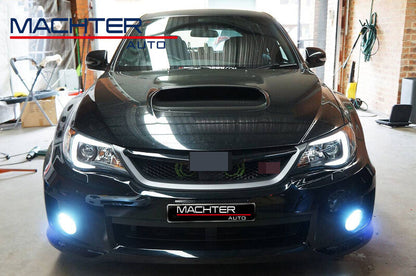 V2 LED 3D DRL Projector Sequential Headlights Fit For Subaru Impreza WRX G3 HID Type 2008-2013